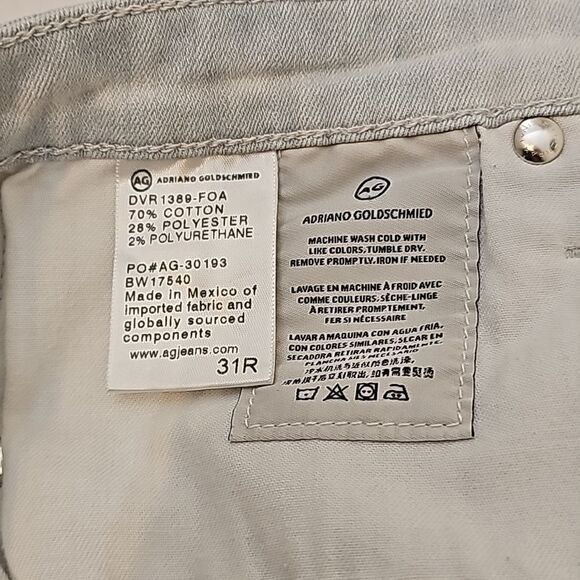 ADRIANO GOLDSMITH JEANS SIZE 31R - Picture 11 of 11
